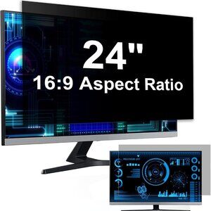 [2-Pack] 24 Inch Computer Privacy Screen Filter for 16:9 Widescreen Monitor